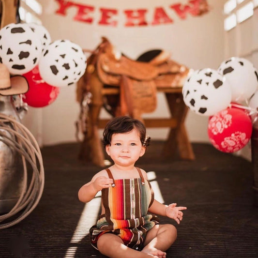 Brown Serape Baby Romper