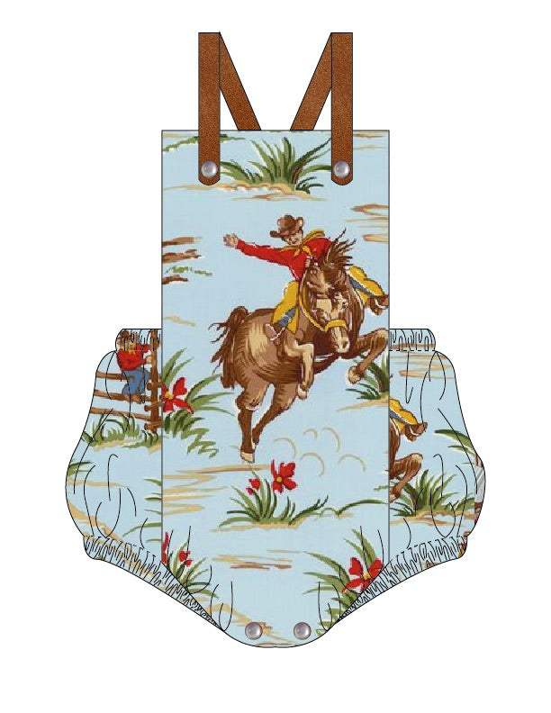 Cowboy Baby Romper