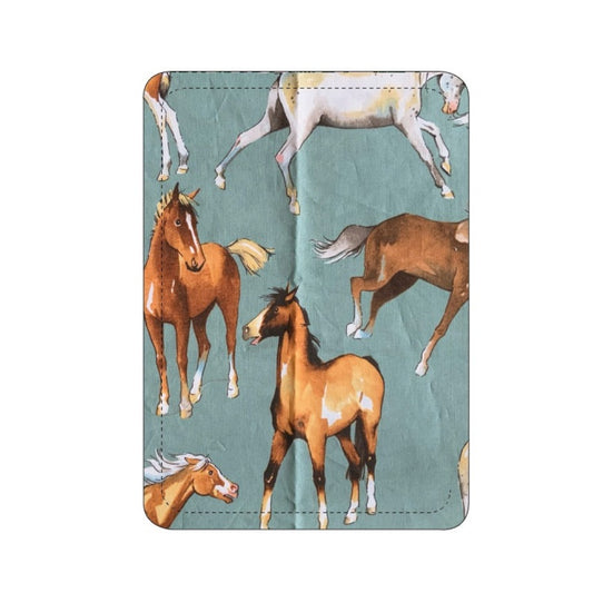 Wild Horses Sage Baby Blanket