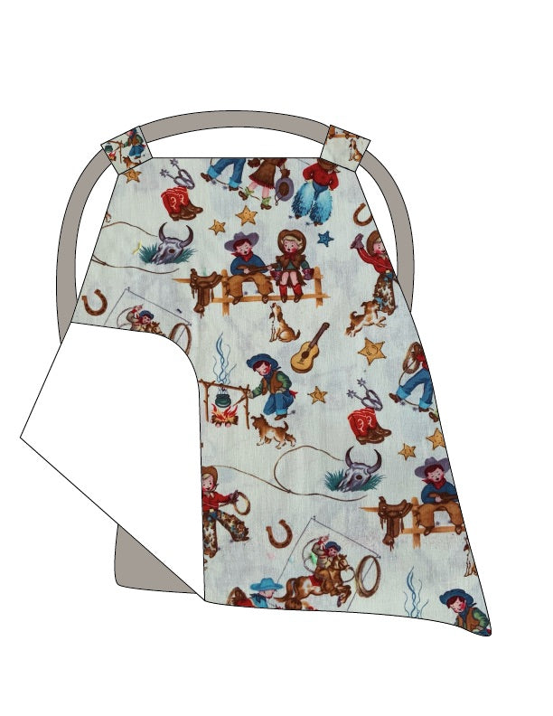 Rodeo Kids Cream Canopy Baby Blanket