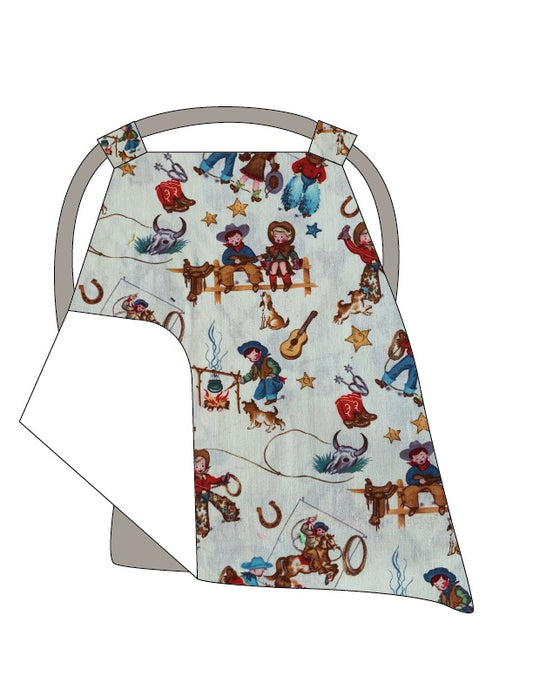 Rodeo Kids Cream Canopy Baby Blanket