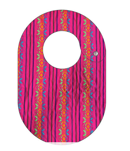 Magenta Pina Cambaya Bib Set
