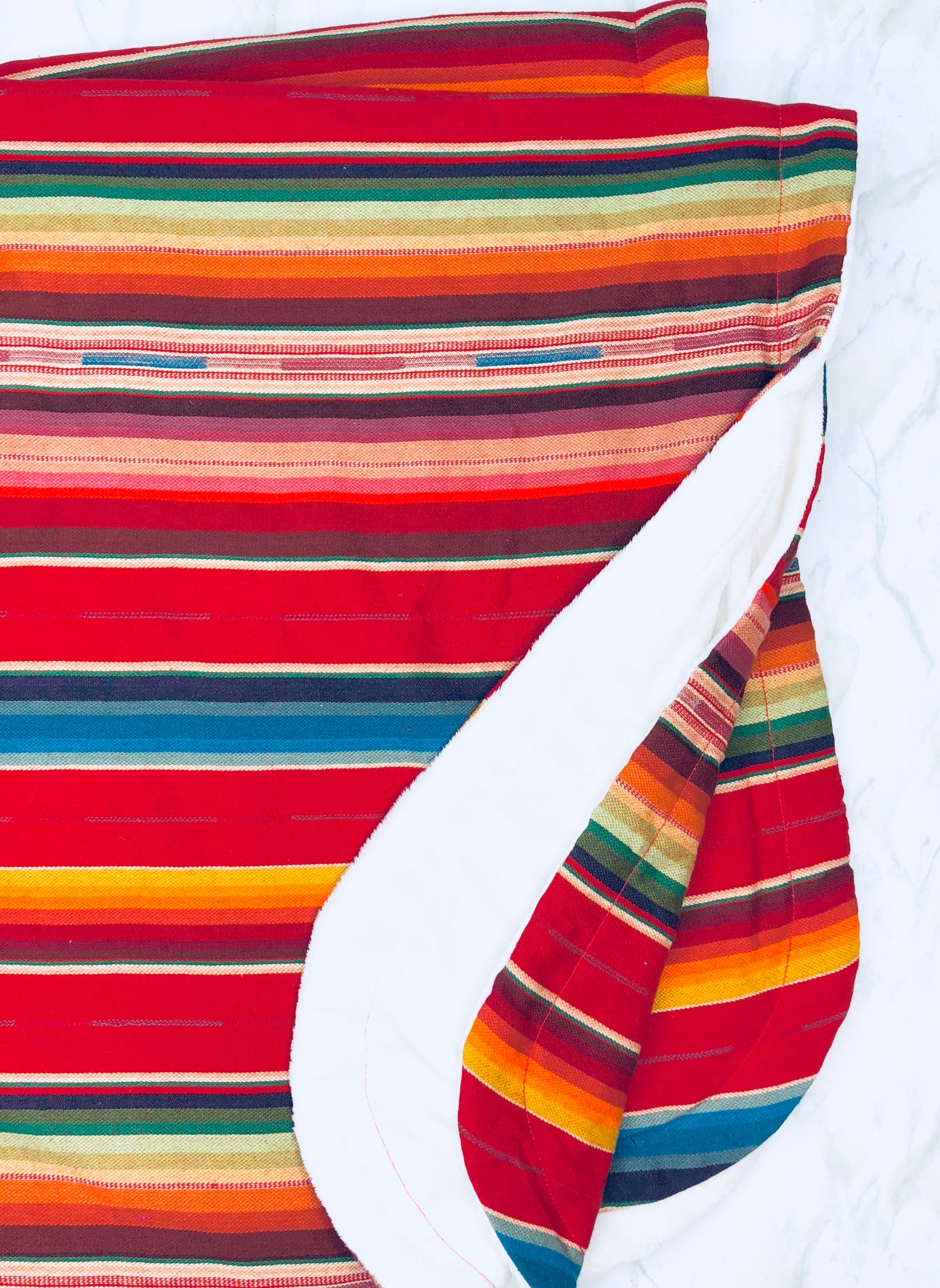 Red Serape Baby Blanket