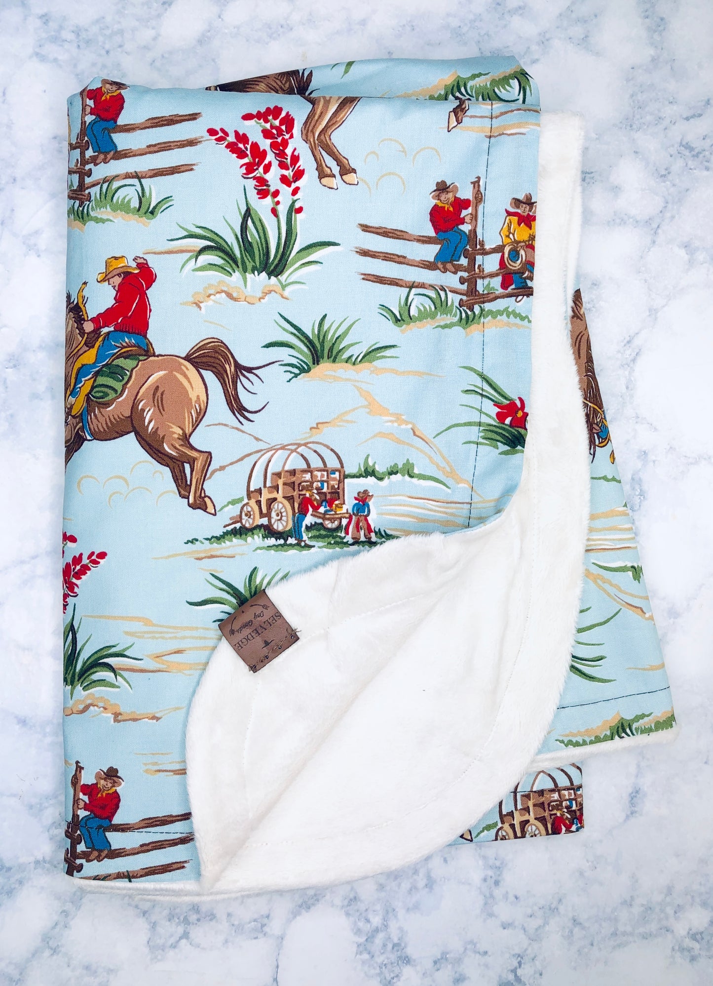 Cowboy Baby Blanket