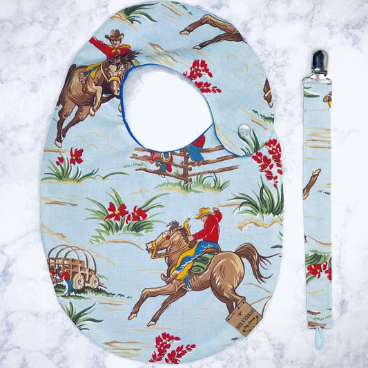 Cowboy Bib Set