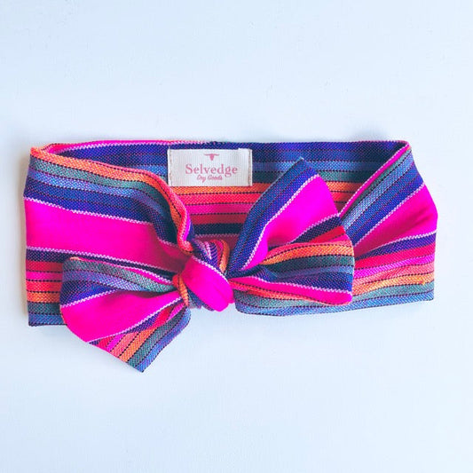 Fuchsia Pink Stripe Headband