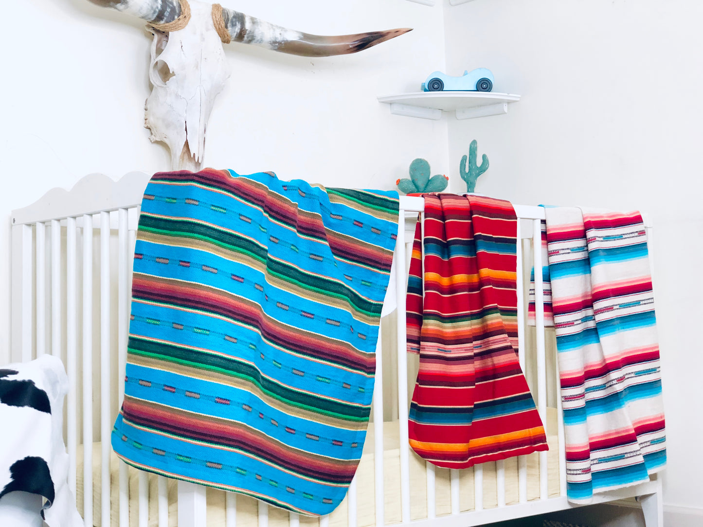 Red Serape Baby Blanket