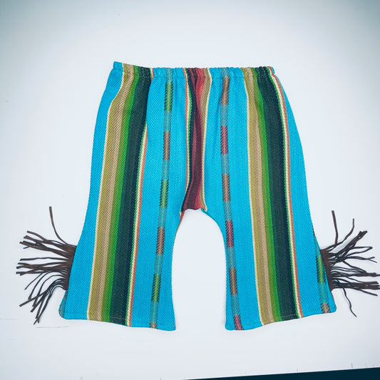 Serape Bell Bottoms with Fringe