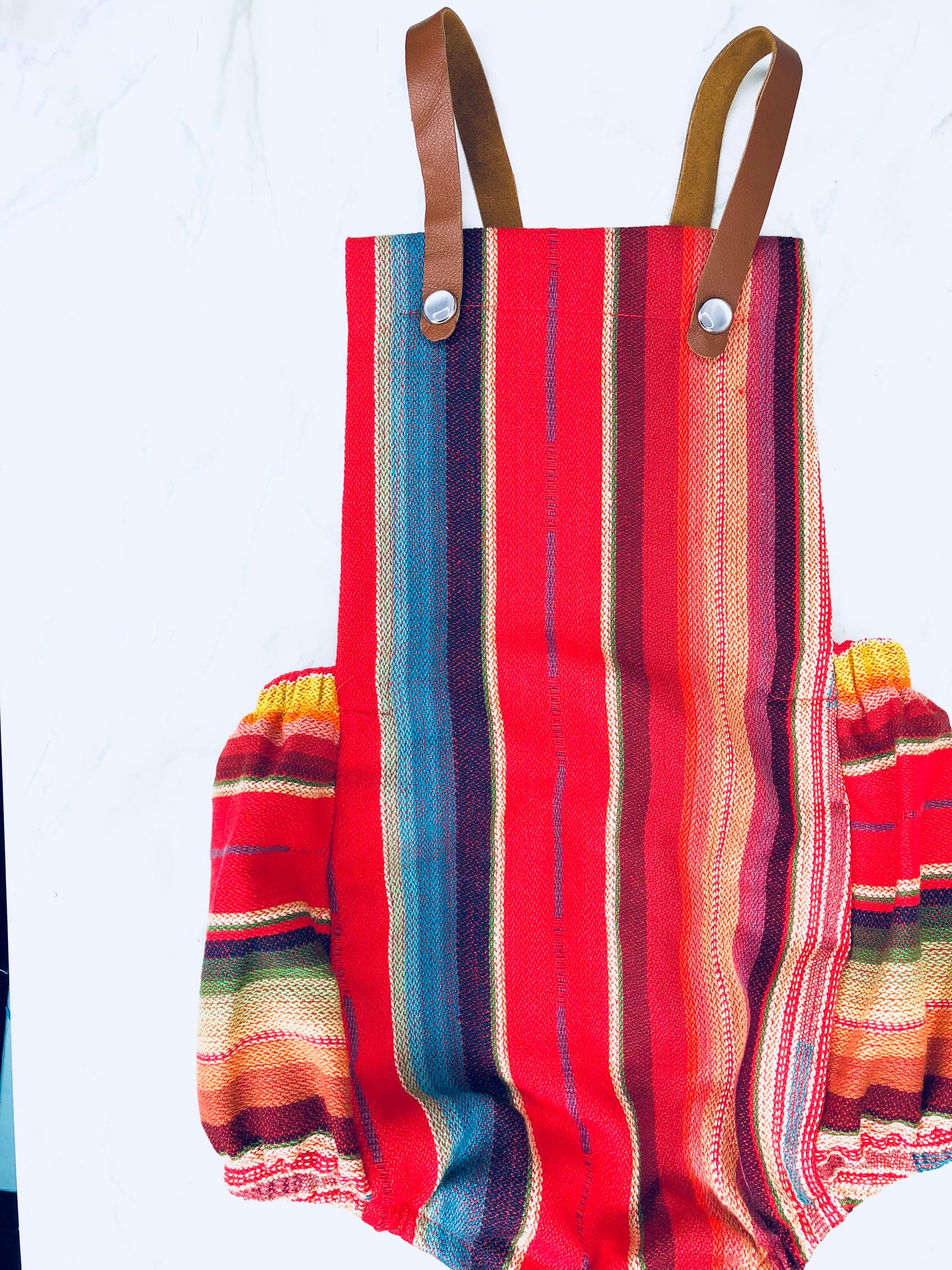 Red Serape Baby Romper