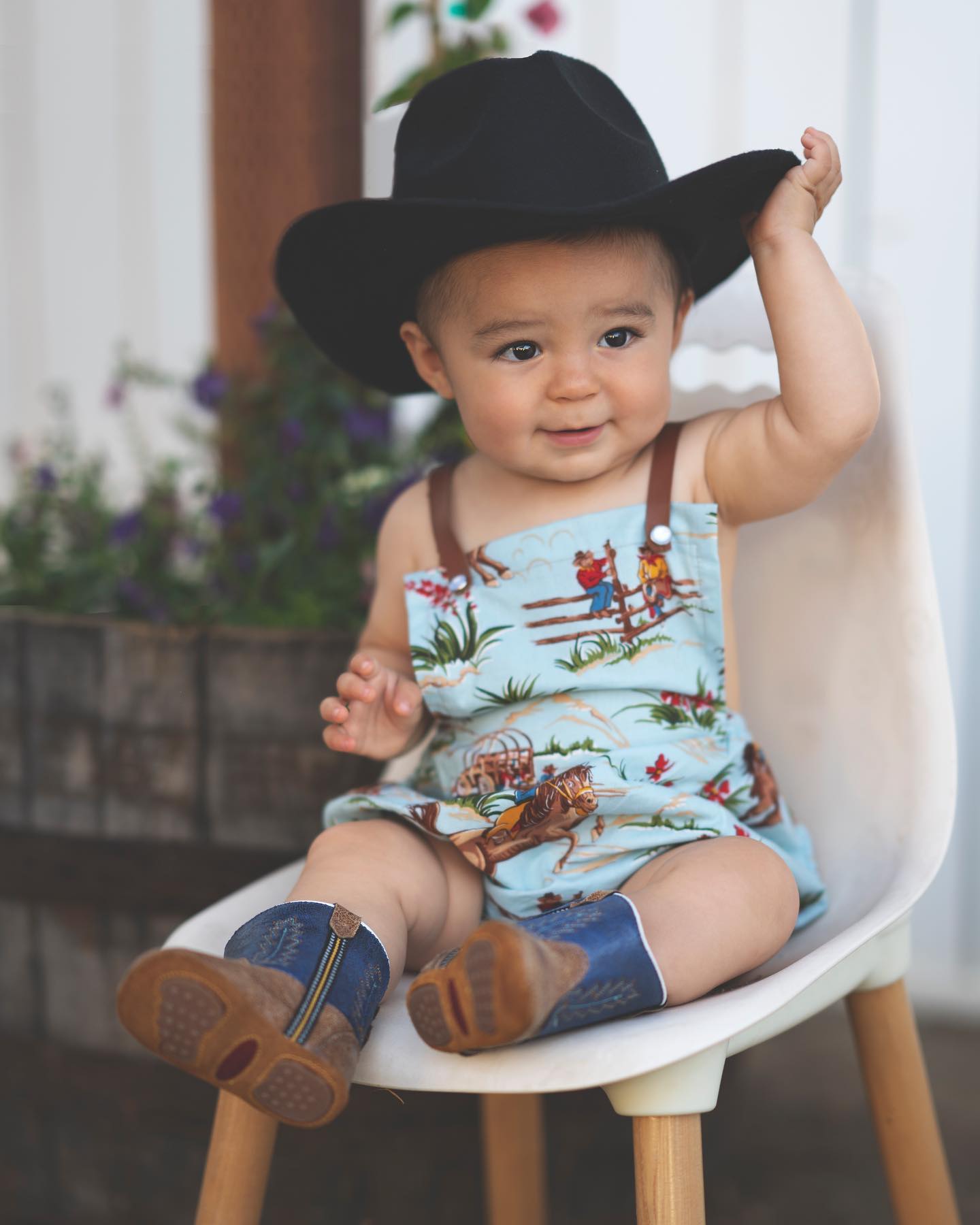 Cowboy Baby Romper