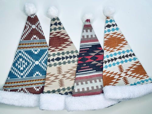Santa Hat Flannel Tao Print- ADULT