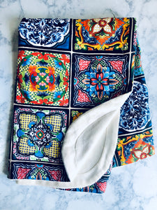 Spanish Tile Baby Blanket
