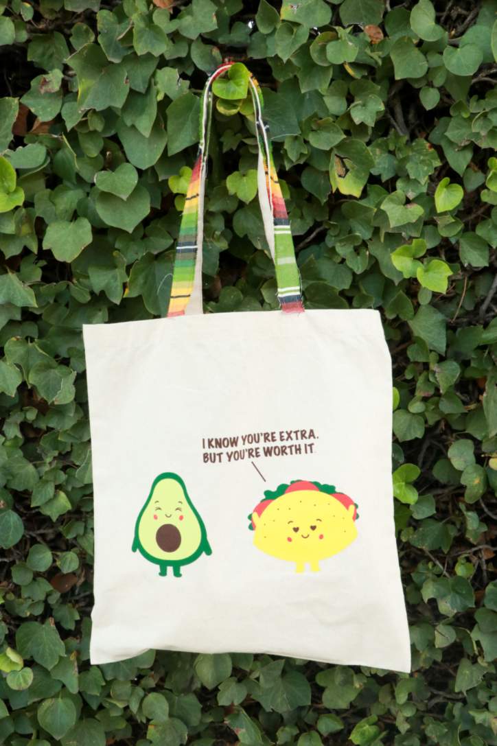 I know you're Extra Avocado Tote Bag